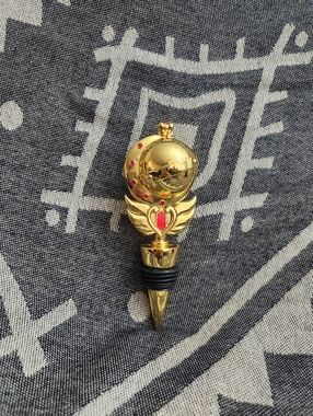 Sailor Moon Decorative Scepter Wine Stopper Heavy Duty Metal Fits Any Bottle